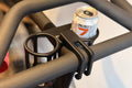 Dual drink can holders for Peloton Bike+